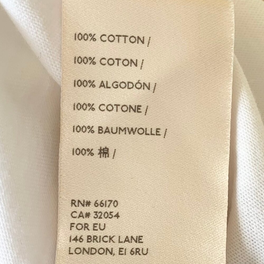 NWT! Anthropologie Maeve White Graphic Tee London-Paris-Milan, Size XS - Picture 6 of 8